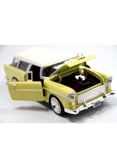 1955 Chevrolet Belair Nomad-1 24 Ölçek 20-22 Cm 1955 Chevrolet Belair Nomad-1 24 Ölçek 20-22 Cm