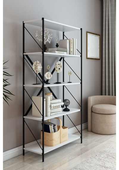 Stone 5 Raflı Dekoratif Kitaplık Çok Amaçlı Raf Sistemi Ofis Banyo Mutfak Kitaplık Beyaz Kahverengi Stone 5 Raflı Dekoratif Kitaplık Çok Amaçlı Raf Sistemi Ofis Banyo Mutfak Kitaplık Beyaz Kahverengi