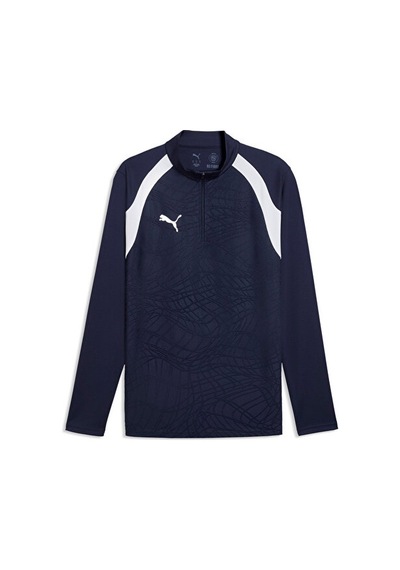 Puma Teamfinal26 Training 1/4 Zip Erkek Futbol Antrenman Uzun Kollu Tişört 65967906 Lacivert