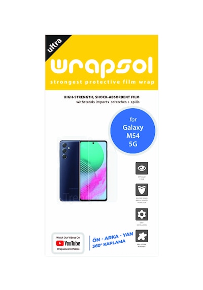 Samsung Galaxy Uyumlu M54 5g Ön Arka Ve Yan Kaplama 360 Derece Film