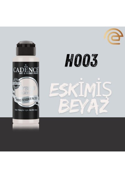 Cadence Hybrid Multisurface Akrilik Boya 120 Ml H003 Eskimiş Beyaz