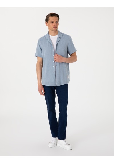Pierre Cardin Erkek Lacivert Gömlek Kısa Kollu 50301708-vr033 Lacivert