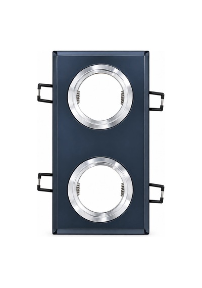 İkili Kare Cam Spot Lamba - 4000k Led Çerçeveli Gu10 Duy Kristal Tavan Aydınlatması Bx-316735 Diğer