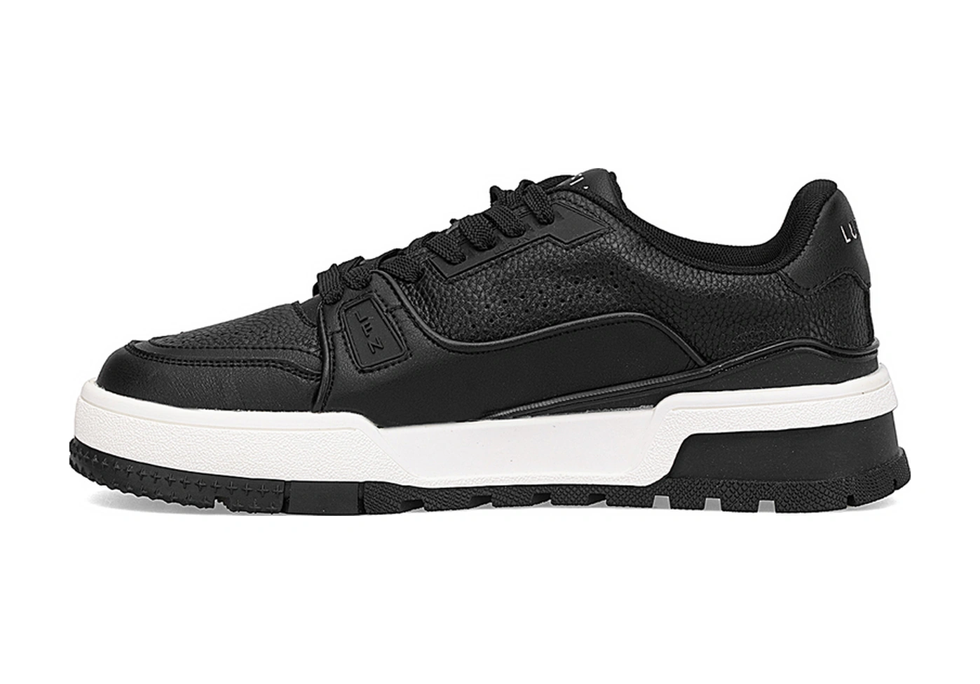 Lufian 112230250 Albert 25k Erkek Hakiki Deri Klasik Sneaker Siyah Siyah