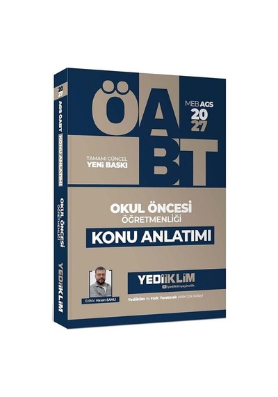 Yediiklim 2027 Öabt Meb-ags Okul Öncesi Öğretmenliği Konu Anlatımı - Hasan Sanlı