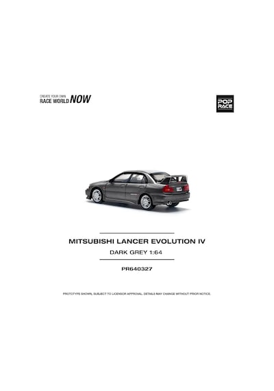 Pop Race Mitsubishi Lancer Evolution Iv Dark G Pr640327