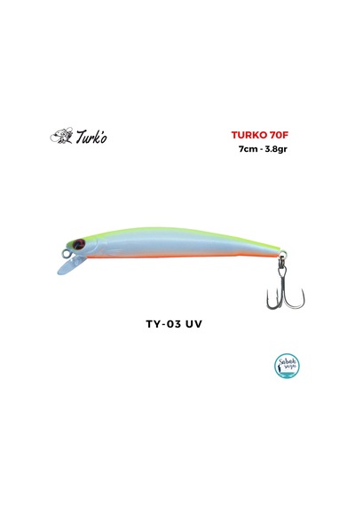 Turko 70mm 3.8gr Maket Balık Ty-03 Uv