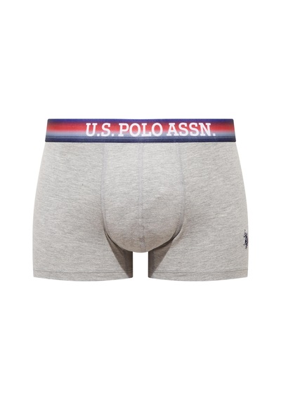 U.s. Polo Assn. 80651 201 Kırmızı - Lacivert - Gri Melanj 3 Lü Boxer Kırmızı - Lacivert - Gri Melanj