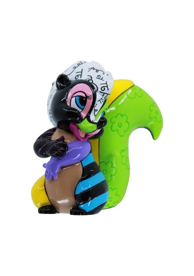 Disney Britto Bambi Çiçek Çekingen Poz Minyatür Heykelcik, 7,5 Cm, Çok Renkli