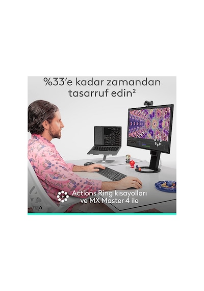 Logıtech Mx Master 4 Bluetooth Mouse Grafit + Koruma Kılıfı