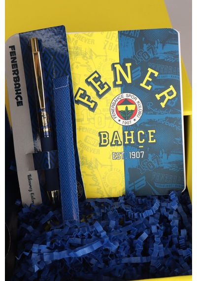 Dekomus Gıft Box Özel Kutulu Lisanslı Fenerbahçe Kupa,ajanda,hybrıt Tükenmez Kalem Seti Altın