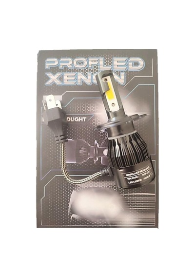 Motosiklet H4 Xenon Ampul 4000lümen Power Led 6000k Beyaz 1 Adet