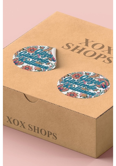Çiçekli Güzel Günlerde Kullanın Sticker 3x3cm St2168 Çok Renkli