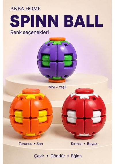 Dönen Top Stres Çarkı Sihirli Top Fidget Stres Oyuncağı