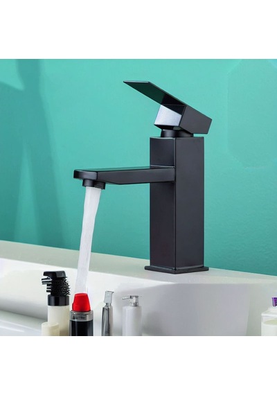 Siyah Lavabo Bataryası Ve Siyah Lavabo 602b Siyah