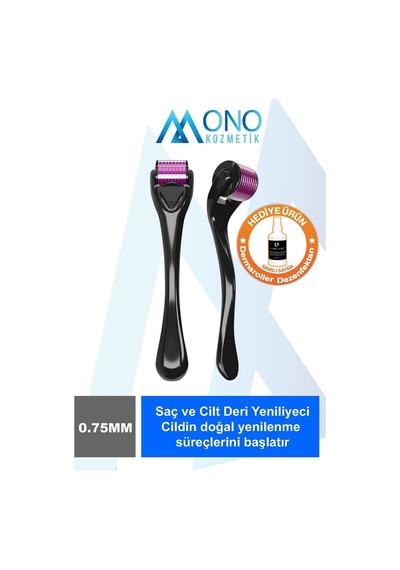 Dermaroller Titanyum Uclu 540 Igneli Tarak 0.75 Mm - Sac, Cilt Ve Deri, Vucut Yenileyici Masaj Aleti Karışık