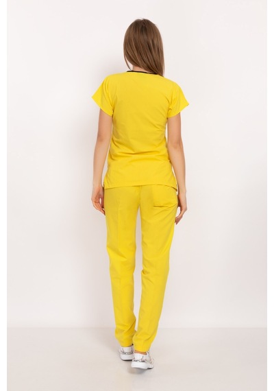Unisex Sarı Terikoton Alt Üst Forma Takım Sarı Sarı