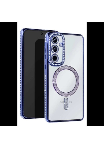 Galaxy S24 Fe Joke Simli Magneticsafe Kılıf - Mavi