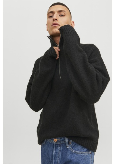 Jack & Jones Erkek Kazak 12241817 Siyah Siyah