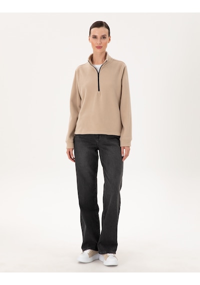 Pierre Cardin Kadın Bej Sweatshirt 50300846-vr011 Bej