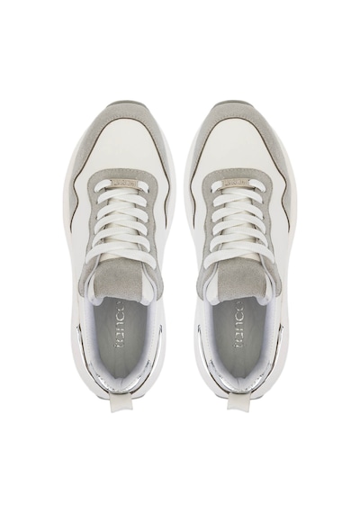 Tamer Tanca Kadın Suni Deri Beyaz/gri/lame Sneakers & Spor Ayakkabı 1009 2220 Bn Ayk Sk25-26 Byz/grı Suet/lame Beyaz