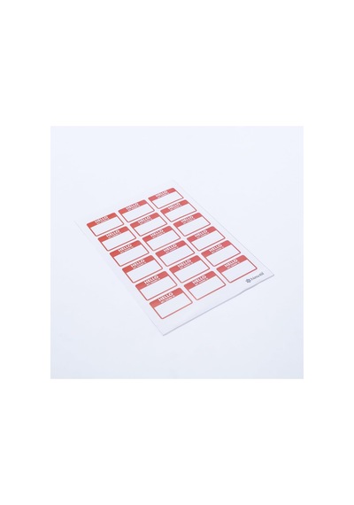 Sticker, Hello My Name Is İsimlik, Okul Etiketi, 4.5x3 Cm, 180 Adet 10 Sayfa Tek Ebat Altın - Siyah
