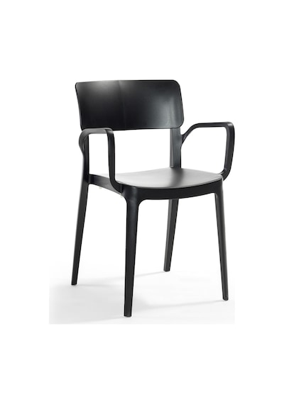 Novussi Panora Bahçe Balkon Sandalye Koltuk Siyah | ID6187 - 6'lı Set Siyah