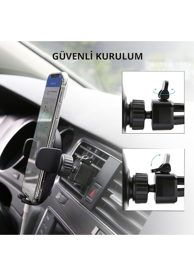 Aukey Hd-c48-bk 360-degree Flexible Phone Holder Cyau-c48-01