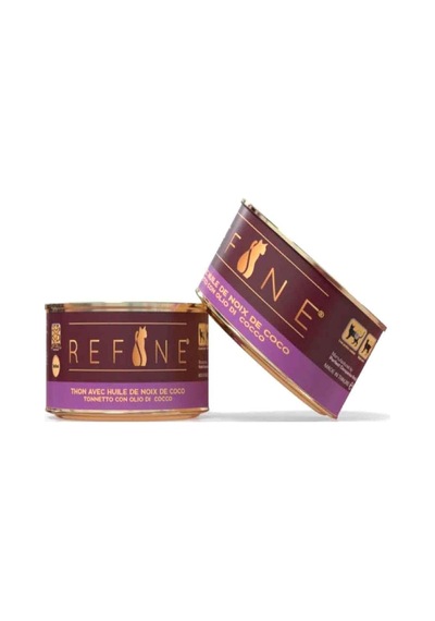 Refine Kısırlaştırılmış Kedi Konservesi Hindistan Cevizi Yağlı Ton Balıklı 85 Gr