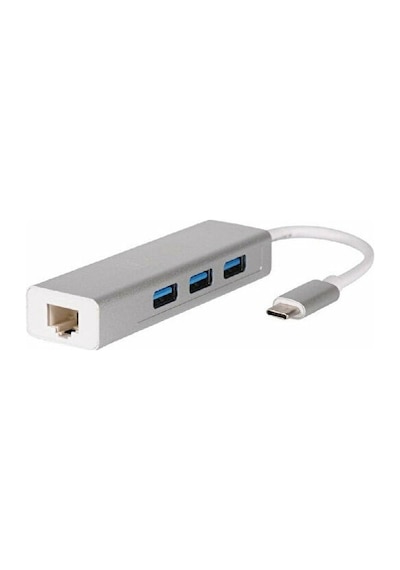 Daytona Fc05 Type-C To 3-Usb 3.0 Gigabit Ethernet Rj45 Çevirici