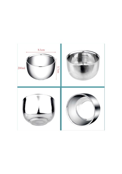 Omeniv 200ml Çift Duvarlı (Double Wall) 304 Çelik Kahve Fincanı Çok Renkli