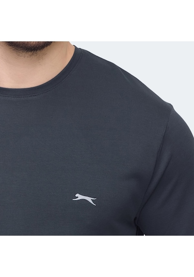 Slazenger KRATER Erkek  Koyu Gri Tişört