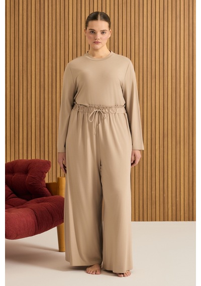 Aker Rayon Pijama Altı Camel Camel