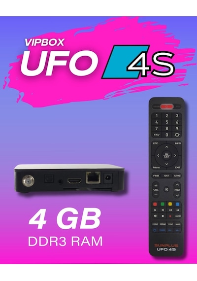 Sunplus Vıpbox Ufo 4S Uydu Alıcı