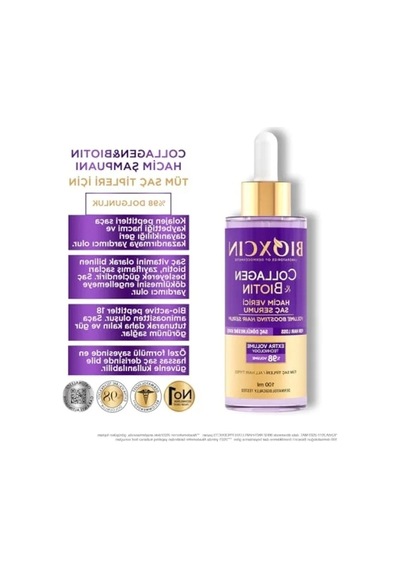 Hacimlendirici Saç Serumu - Kolajen, Biotin Ve Bitkisel Bileşenler İçerir - 100 Ml
