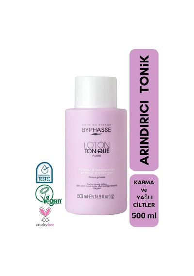Byphasse Karma ve Yağlı Ciltler için Arındırıcı Tonik 500 ML