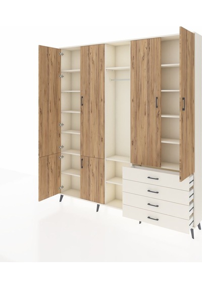 Arges Dolap 14 Raflı 4 Çekmeceli Tek Askılı 220x30x243 Aytaşı-çam/aytaşı Atlas Çam/aytası Arges Dolap 14 Raflı 4 Çekmeceli Tek Askılı 220x30x243 Aytaşı-çam/aytaşı Atlas Çam/aytası