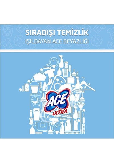 Ace Ultra Yoğun Kıvamlı Çamaşır Suyu Okaliptus 810 Gram X 4 Adet Diğer