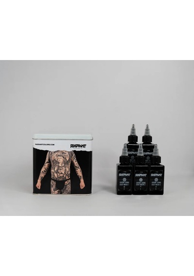 Radiant Colors Orient Ching Graywash Dövme Boyası Seti 5 X 2 Oz - 60 Ml