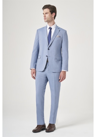 İmza Mavi-gri Mono Yaka Çizgili 6 Drop Slim Fit Tam Astar Esnek Takım Elbise 1001260901 Mavi - Gri İmza Mavi-gri Mono Yaka Çizgili 6 Drop Slim Fit Tam Astar Esnek Takım Elbise 1001260901 Mavi - Gri