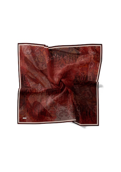 Levidor Royal Eşarp Batik Desen Bordo Bordo