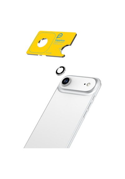 Piili Apple iPhone Uyumlu 17 Air Gümüş Safir Lens Koruyucu