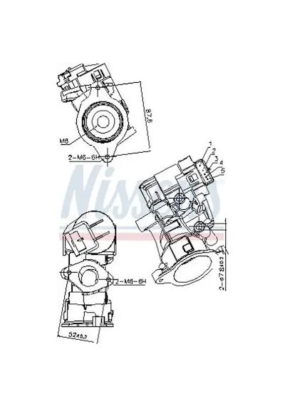 Opel Meriva A Egr Valfi 1.3 Cdti 2005-2011 Z13dtj Nıssens 98181