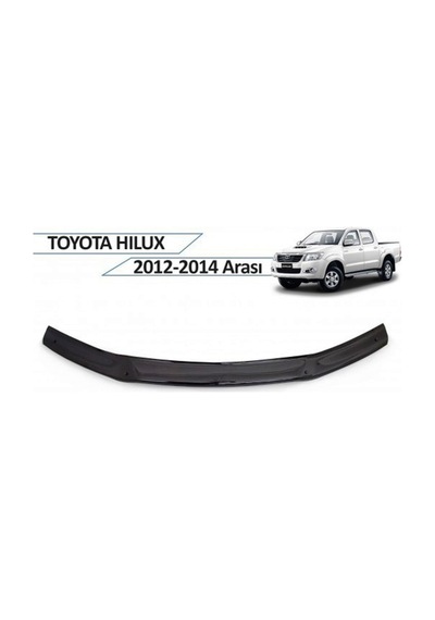 Toyota Uyumlu Hilux Kaput Rüzgarlığı 2012-2015 Parlak Siyah