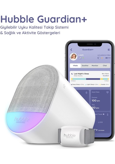 Hubble Guardian+ Giyilebilir Uyku Kalitesi Takip Sistemi