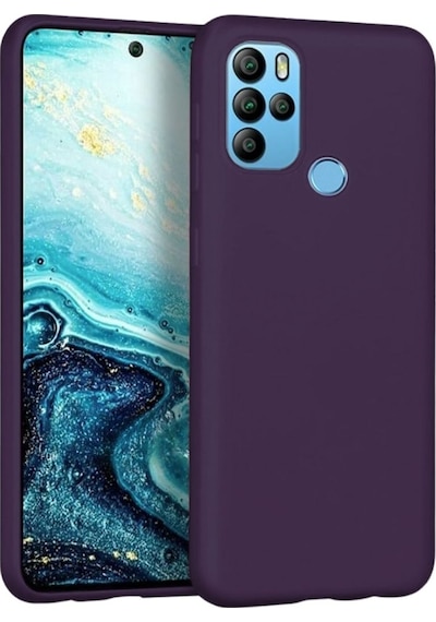General Mobile GM 21 Pro d Uyumlu Silikon Kılıf - Esnek Tam Koruma Pastel Renk Kapak - Mor