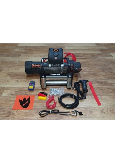 Ducki 24Volt 13000Lb 5900Kg Çelik Halatlı Vinç