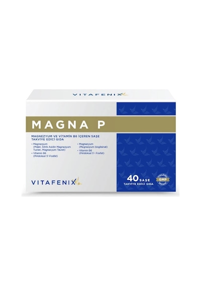 Magna P Magnezyum Vitamin B6 40 Saşe