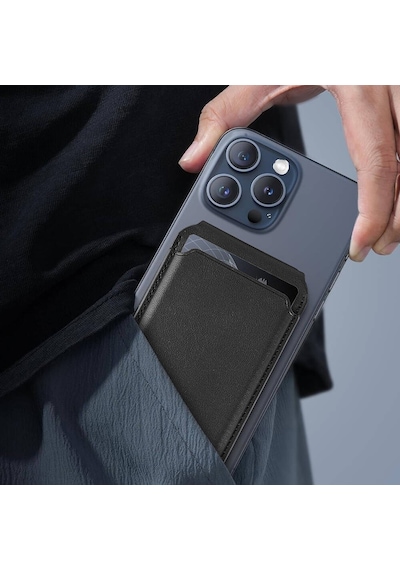 Standlı Magnetik Kartlık Wiwu Mw-003 Mag Wallet Siyah
