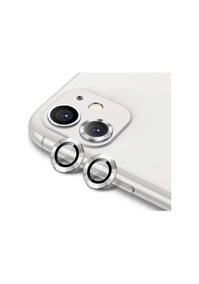 Apple Uyumlu iPhone 12 Mini 11 Alüminyum Seri Kamera Lens Koruyucu Gri
